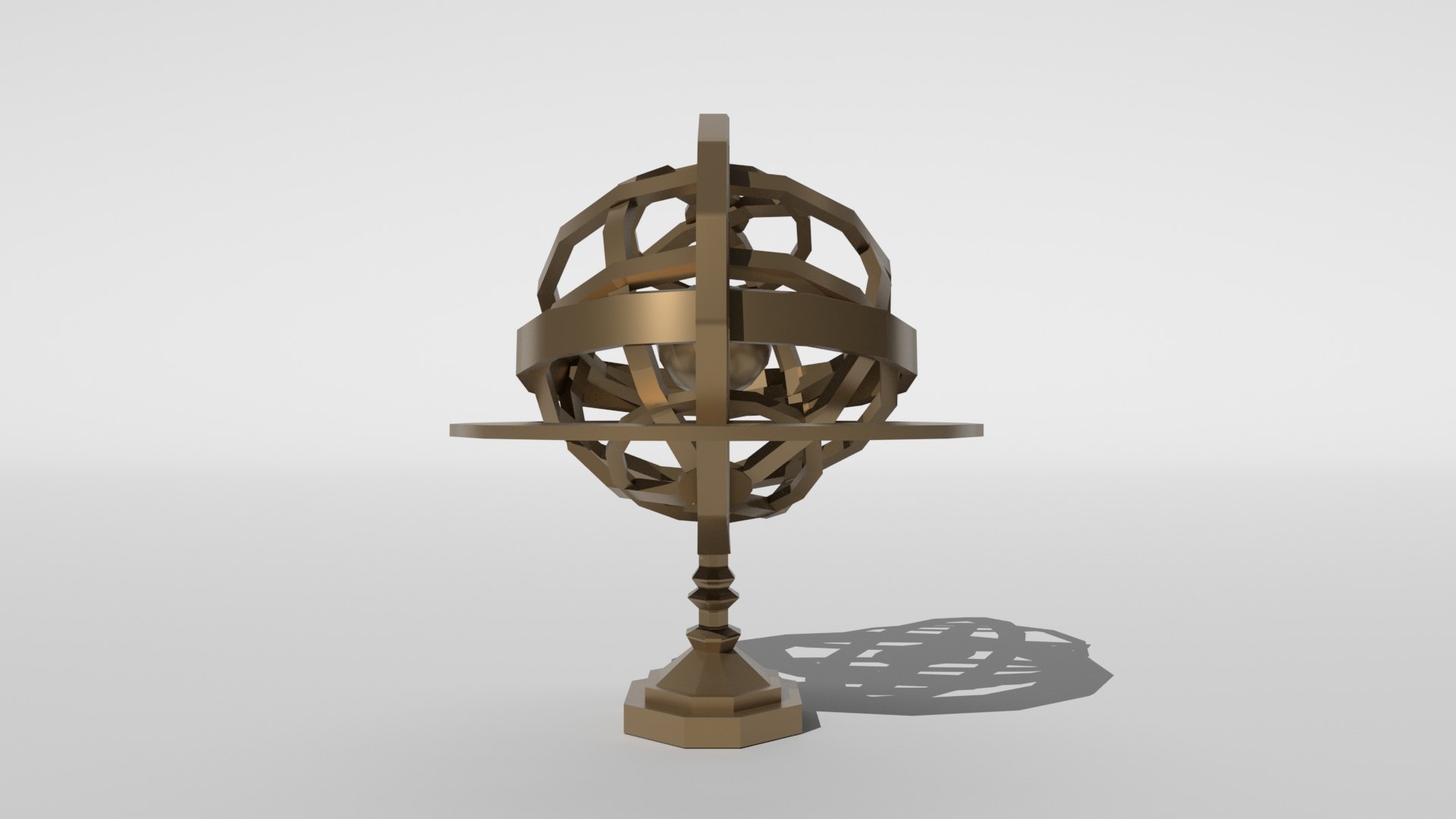 Low Poly -Armillary Sphere 3D Model - TurboSquid 2044272