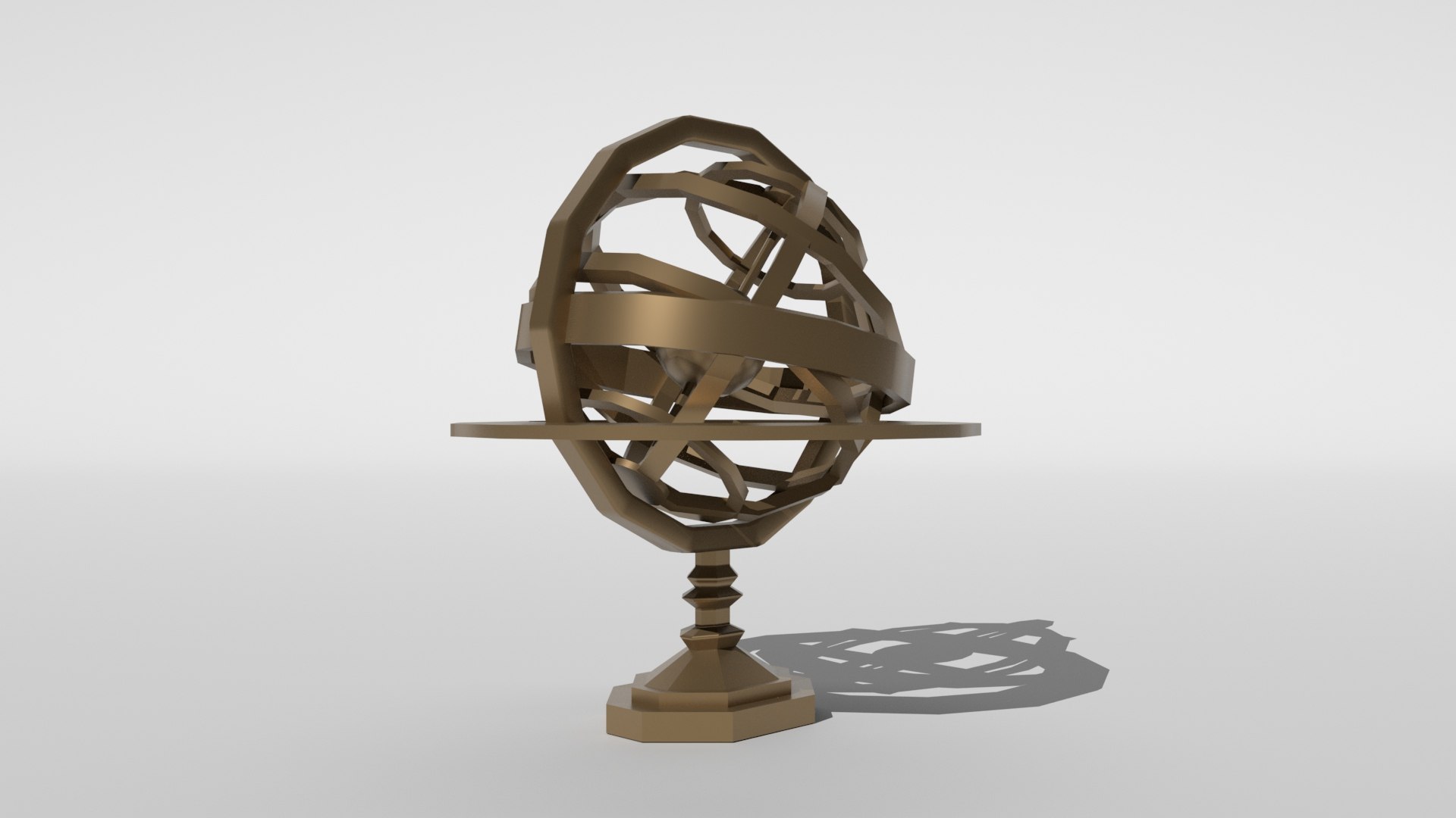 Low Poly -Armillary Sphere 3D Model - TurboSquid 2044272