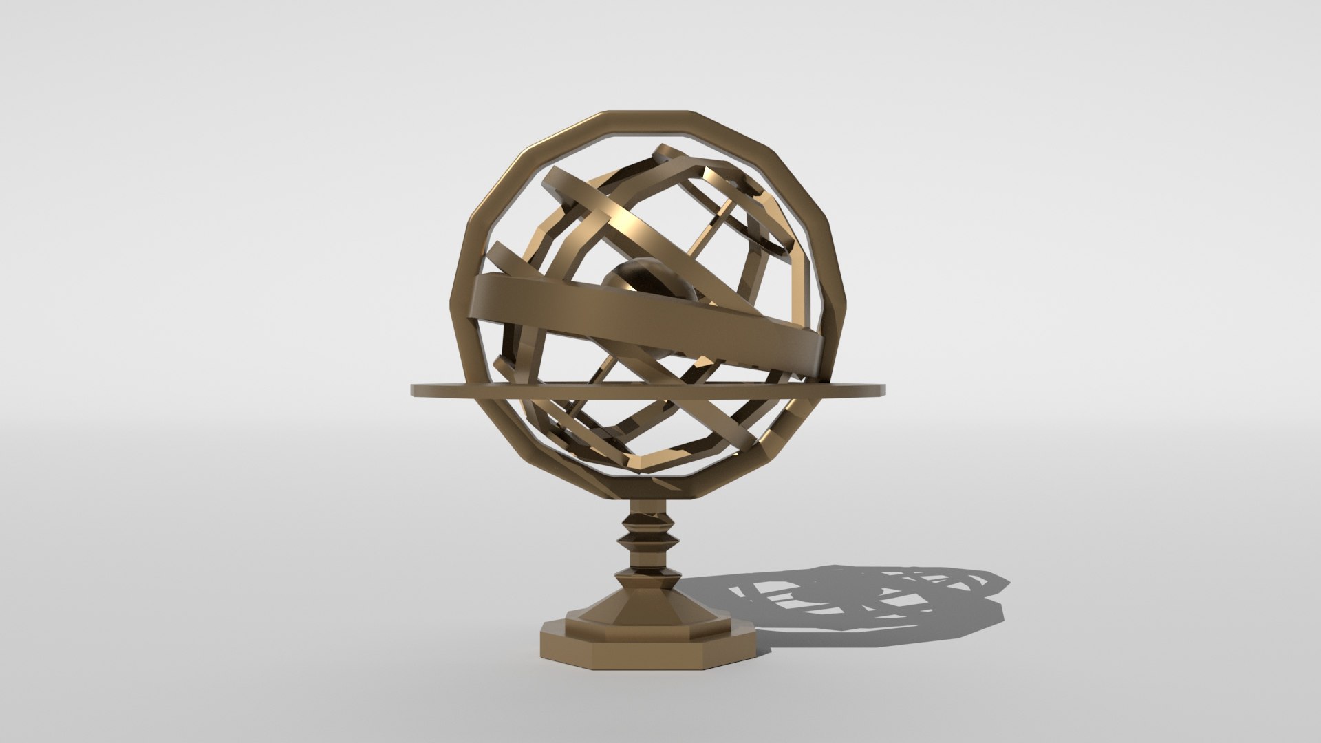 Low Poly -Armillary Sphere 3D Model - TurboSquid 2044272