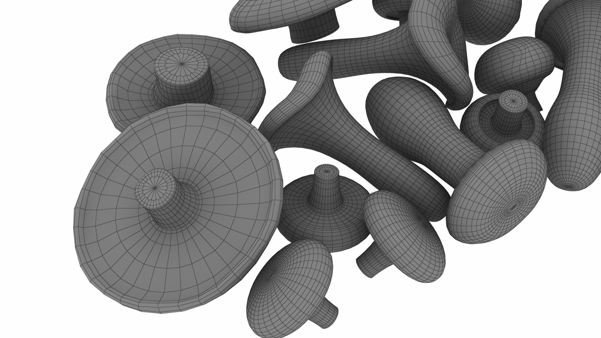Mushrooms 3D Model - TurboSquid 2532154