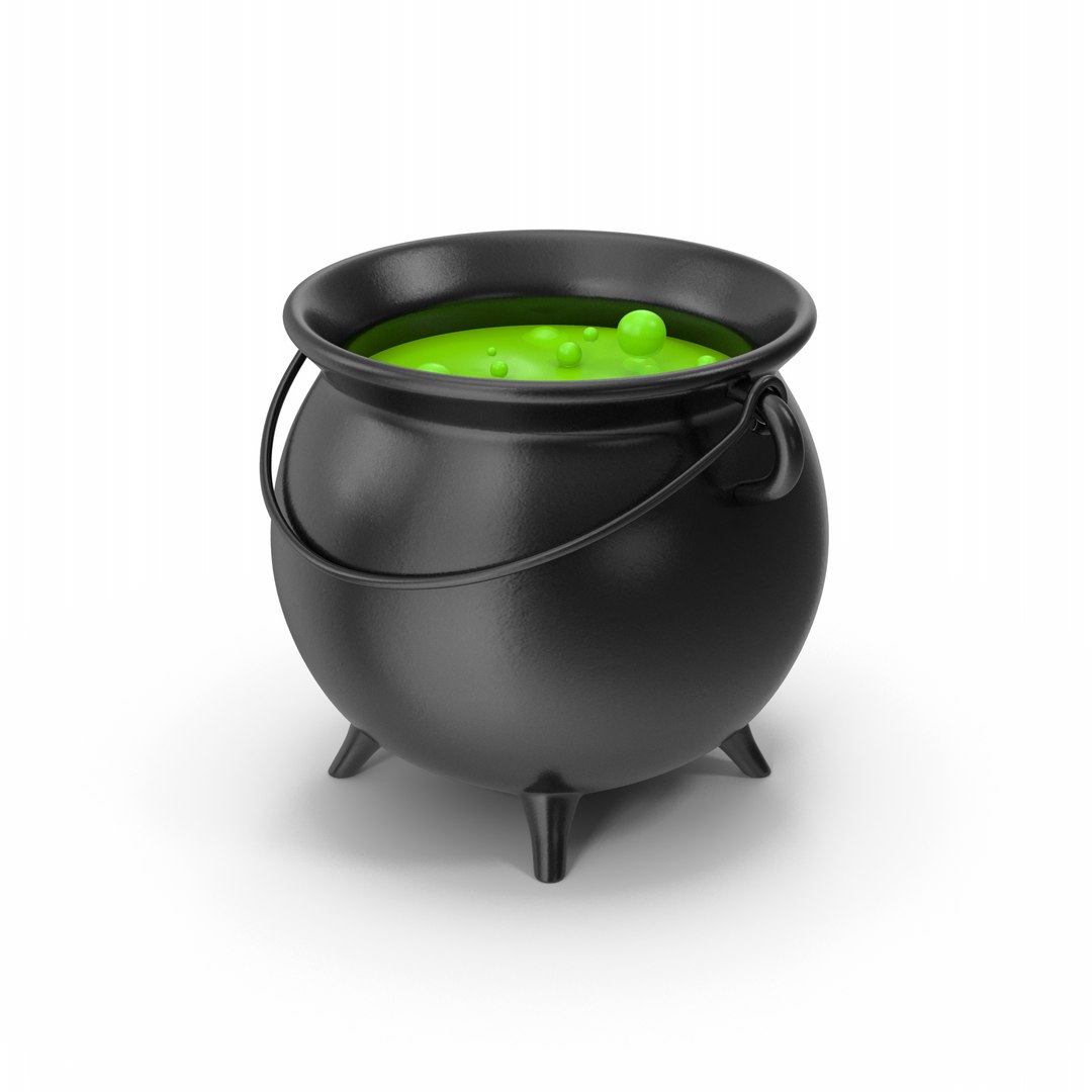 3D Cauldron With Magic Potion - TurboSquid 2002391