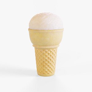 3D Ice Cream Cone Ball