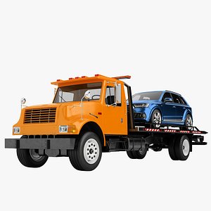 tow truck big 3D model
