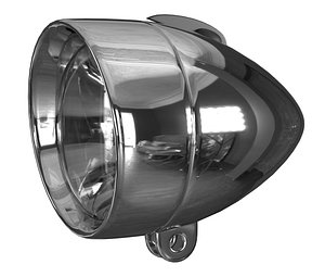 Vintage Bicycle Light PBR 3D model