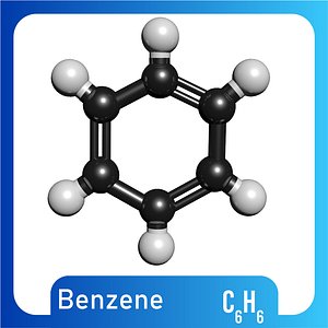 3D c6h6 benzene