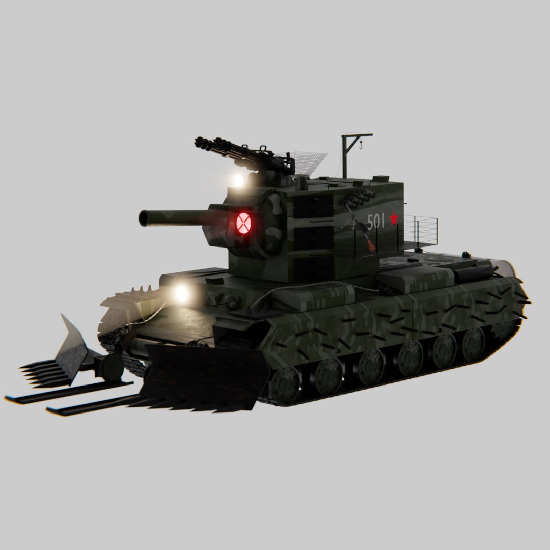 KV-2 3D Model - TurboSquid 1969261