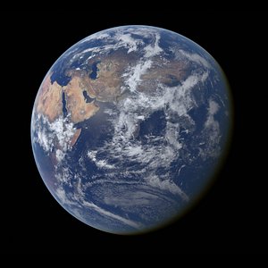 Volumetric Planet Earth 21K For Blender 3D model