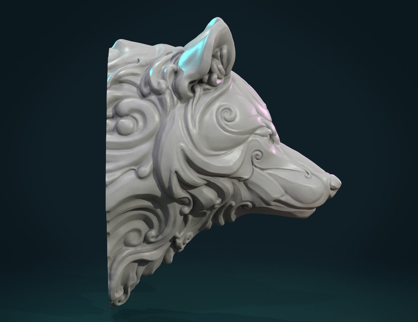 3D Model Wolf Head - TurboSquid 1512521