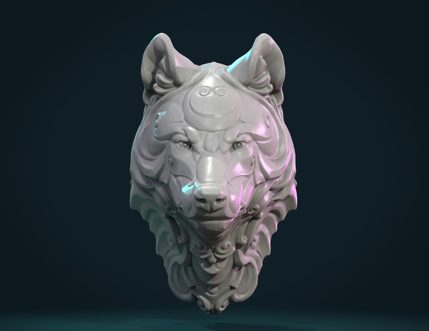 3D Model Wolf Head - TurboSquid 1512521