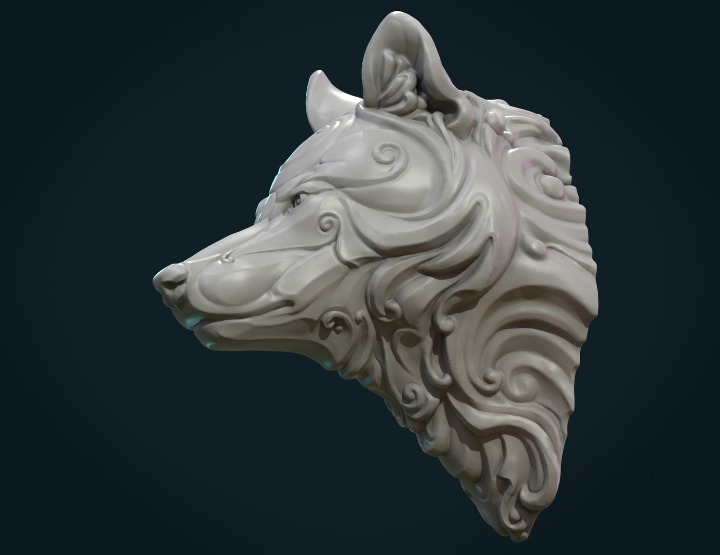 3D Model Wolf Head - TurboSquid 1512521