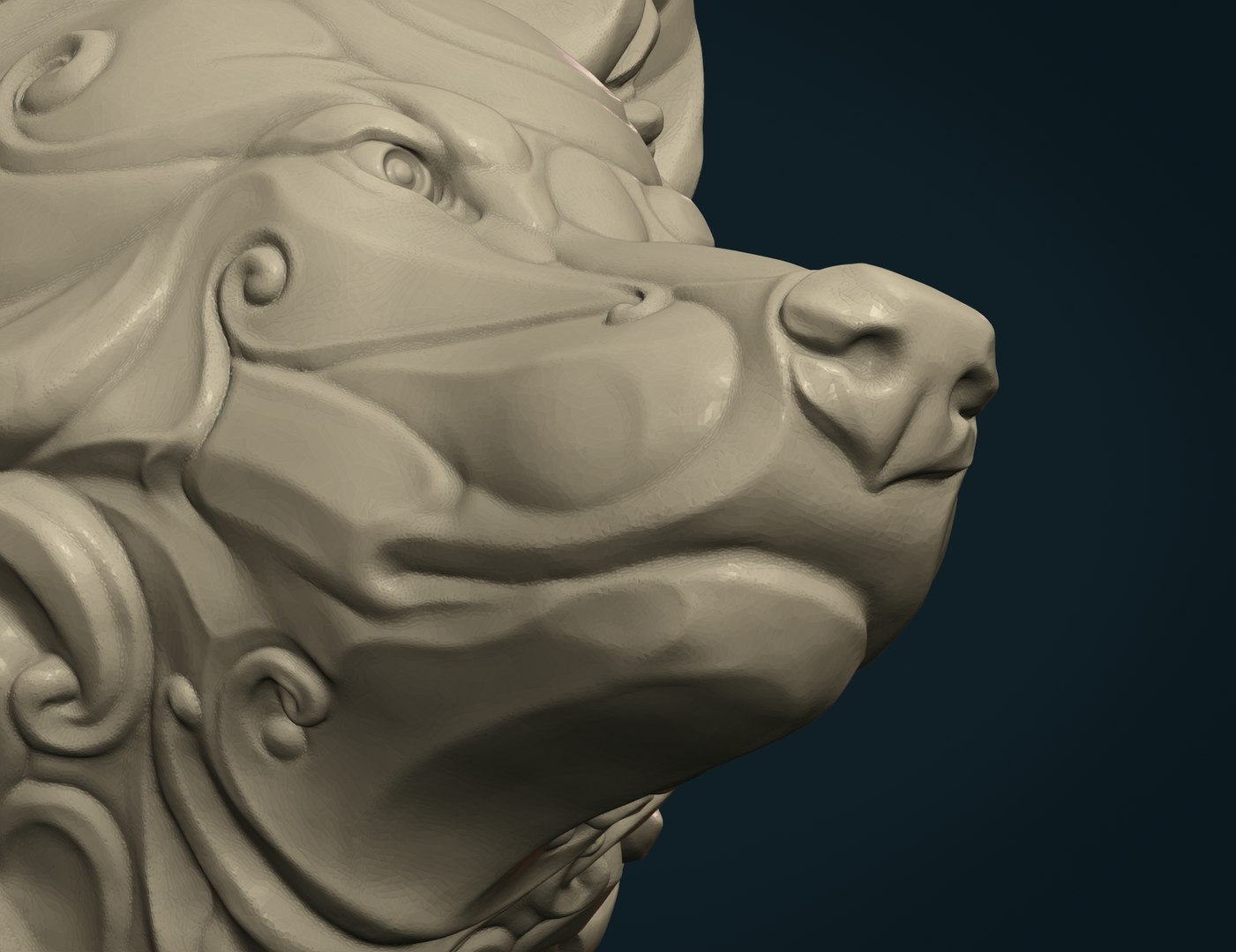 3D Model Wolf Head - TurboSquid 1512521