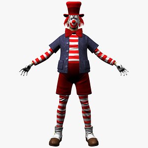 3dsmax clown man human