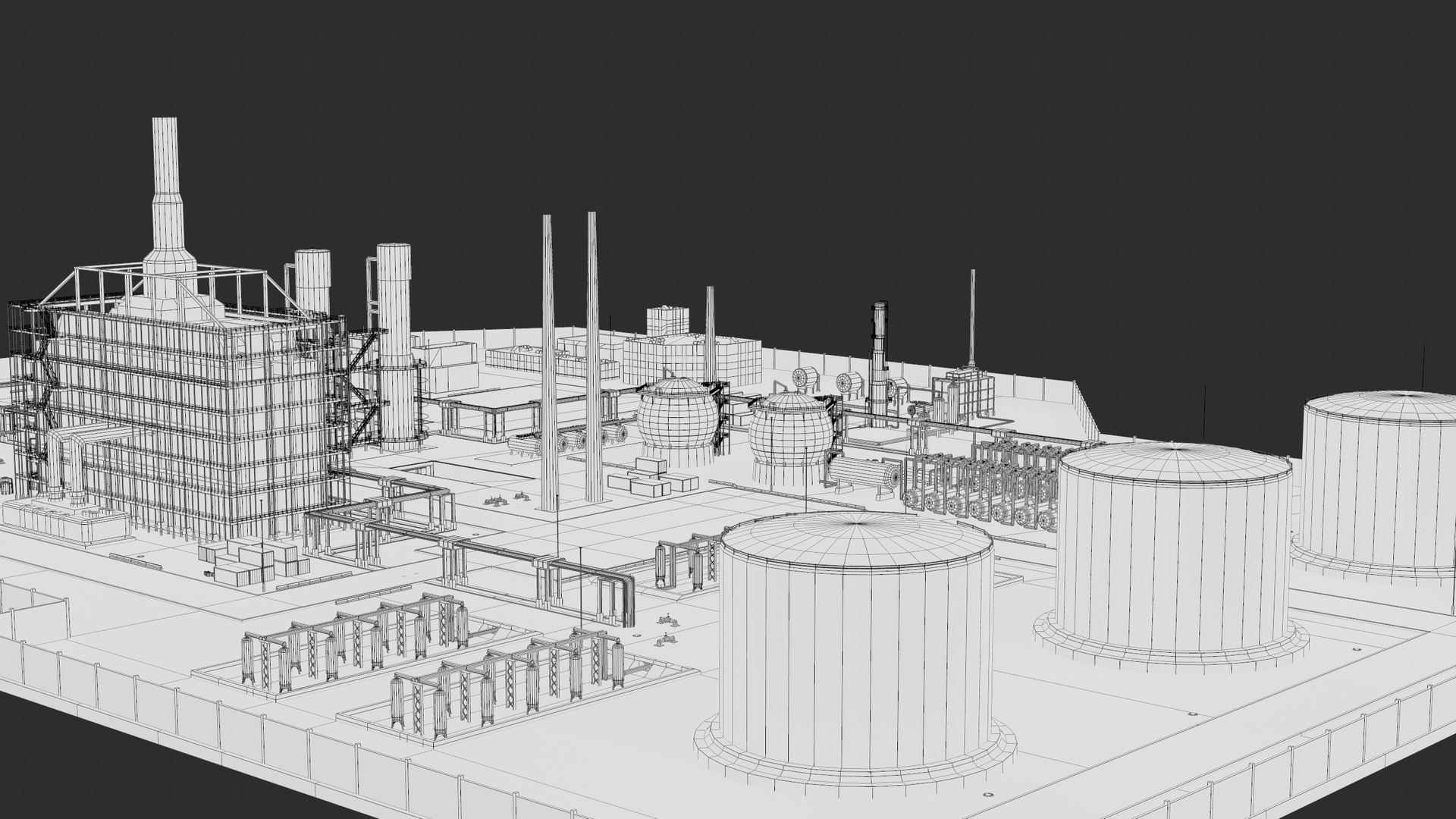3D model Oil Refinery Facility PBR https://p.turbosquid.com/ts-thumb/gU/k6vnfe/Fy/screenshot070/png/1682497673/1920x1080/fit_q87/e3b8b11c680cafecf6f5cd3fc39895b55e34208b/screenshot070.jpg