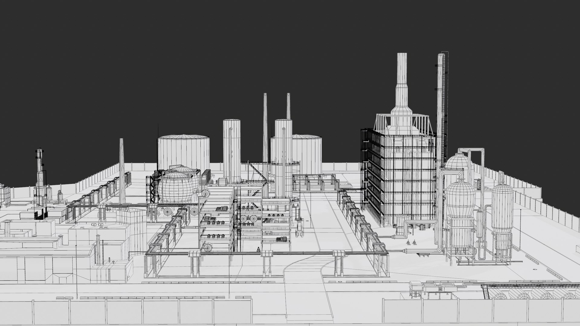 3D model Oil Refinery Facility PBR https://p.turbosquid.com/ts-thumb/gU/k6vnfe/K0/screenshot074/png/1682497674/1920x1080/fit_q87/bb84bb97c1856ec729f2ad17cb9a1e32b5c56837/screenshot074.jpg