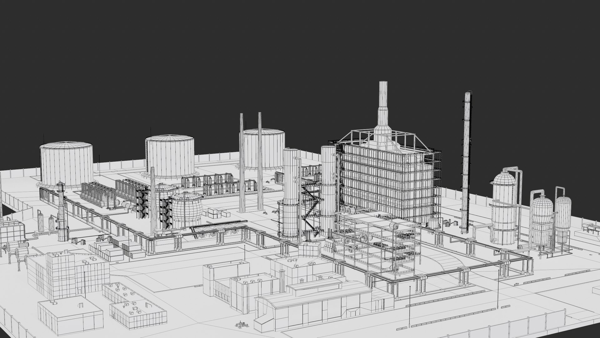 3D model Oil Refinery Facility PBR https://p.turbosquid.com/ts-thumb/gU/k6vnfe/K7/screenshot065/png/1682497668/1920x1080/fit_q87/72c86cc3ae25ee37b5a61f6e75c3602763fc3f80/screenshot065.jpg
