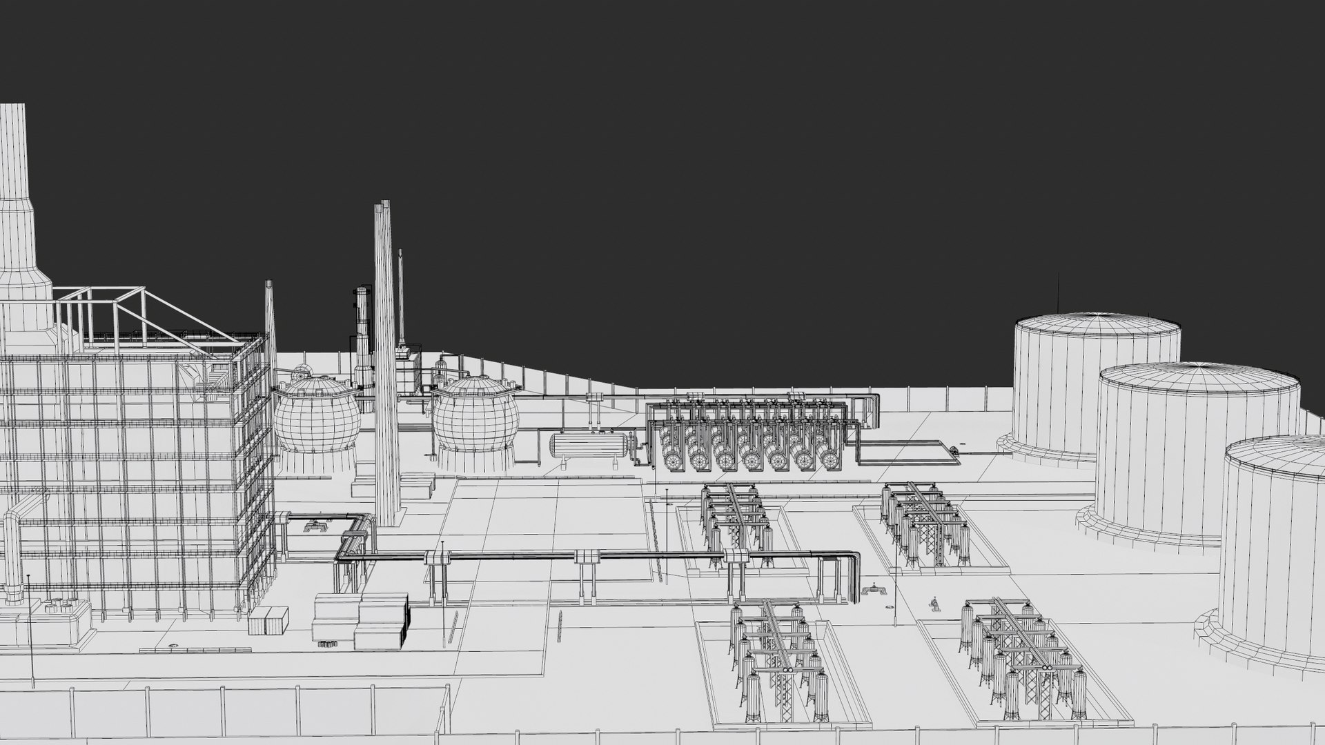 3D model Oil Refinery Facility PBR https://p.turbosquid.com/ts-thumb/gU/k6vnfe/ad/screenshot071/png/1682497673/1920x1080/fit_q87/18378356bad362e129d04c90c27d8929f03a282b/screenshot071.jpg