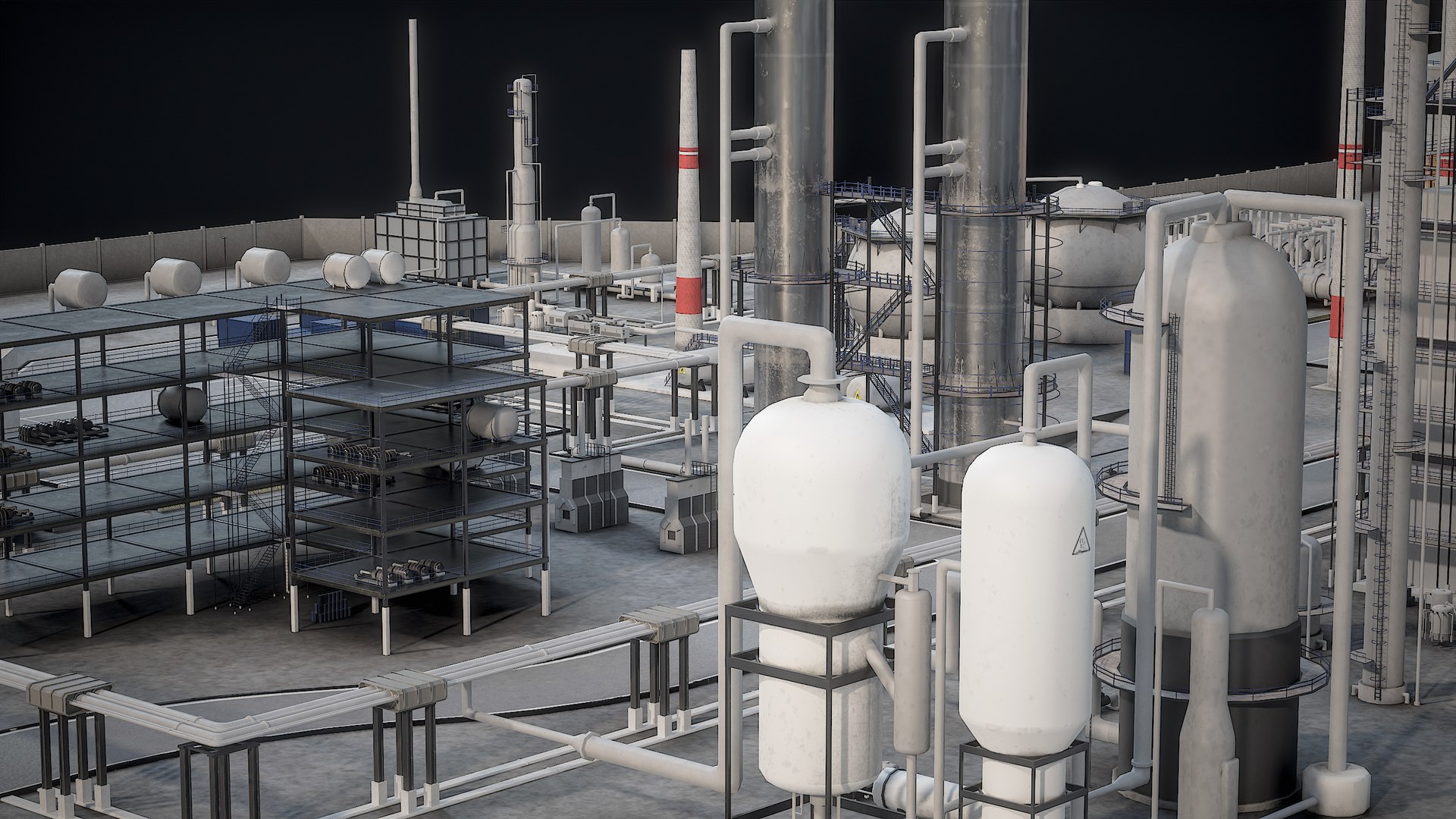 3D model Oil Refinery Facility PBR https://p.turbosquid.com/ts-thumb/gU/k6vnfe/od/r_viewport_023/png/1682497666/1920x1080/fit_q87/33dcadd713e5183a434426c9960a1d87365ac688/r_viewport_023.jpg