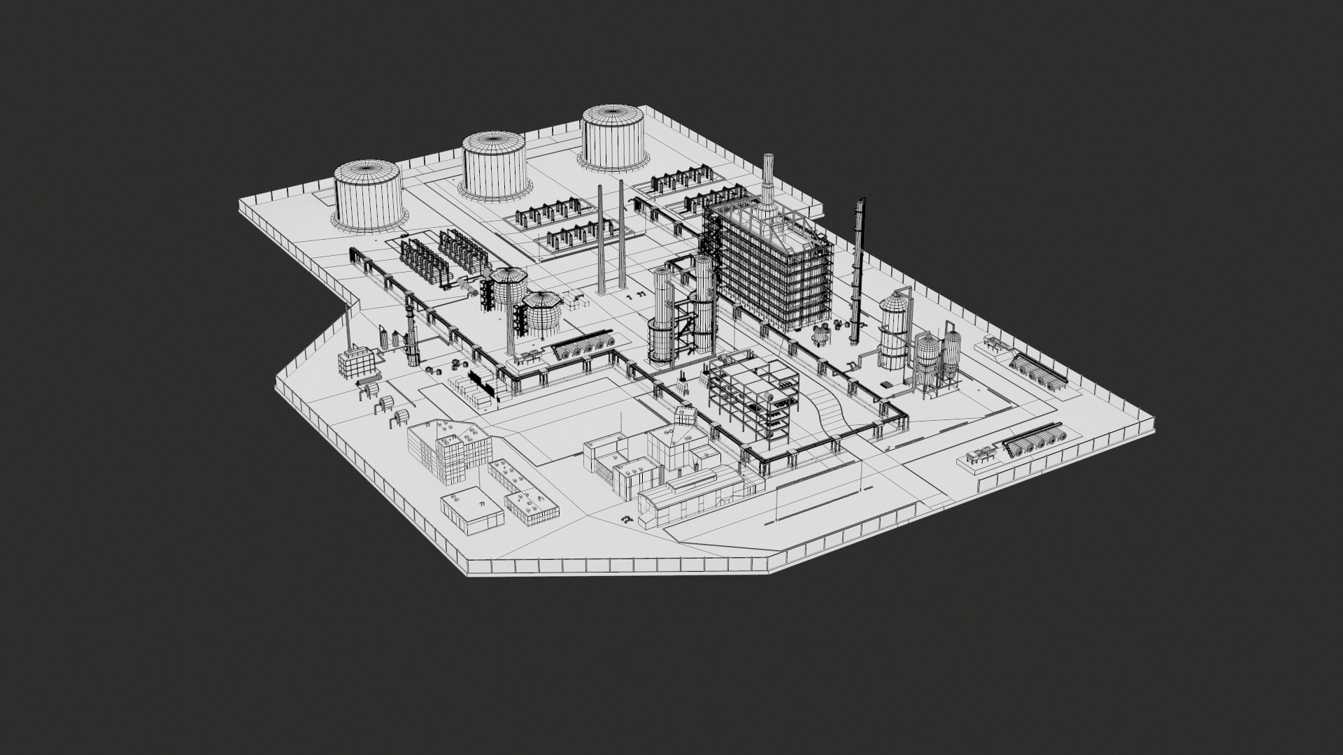 3D model Oil Refinery Facility PBR https://p.turbosquid.com/ts-thumb/gU/k6vnfe/rq/00/png/1682497995/1920x1080/turn_fit_q99/81f4f16954628bd4d9841e18d2da2a3e5d8a9785/00-1.jpg