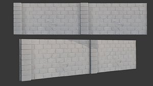 3D model White Brick Wall Scan