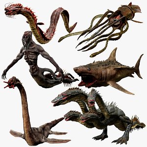 Premium Sea Monsters Mega Pack 01