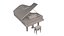 Ymaha G3 Piano and Piano Stool