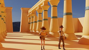 3D Treasure Hunters model