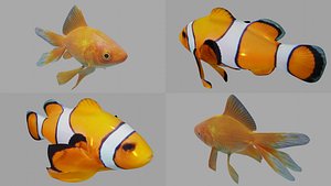 2xPack Goldfish and Snowfish