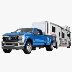Ford Super Duty F450 2026 Gooseneck Horse Trailer 04