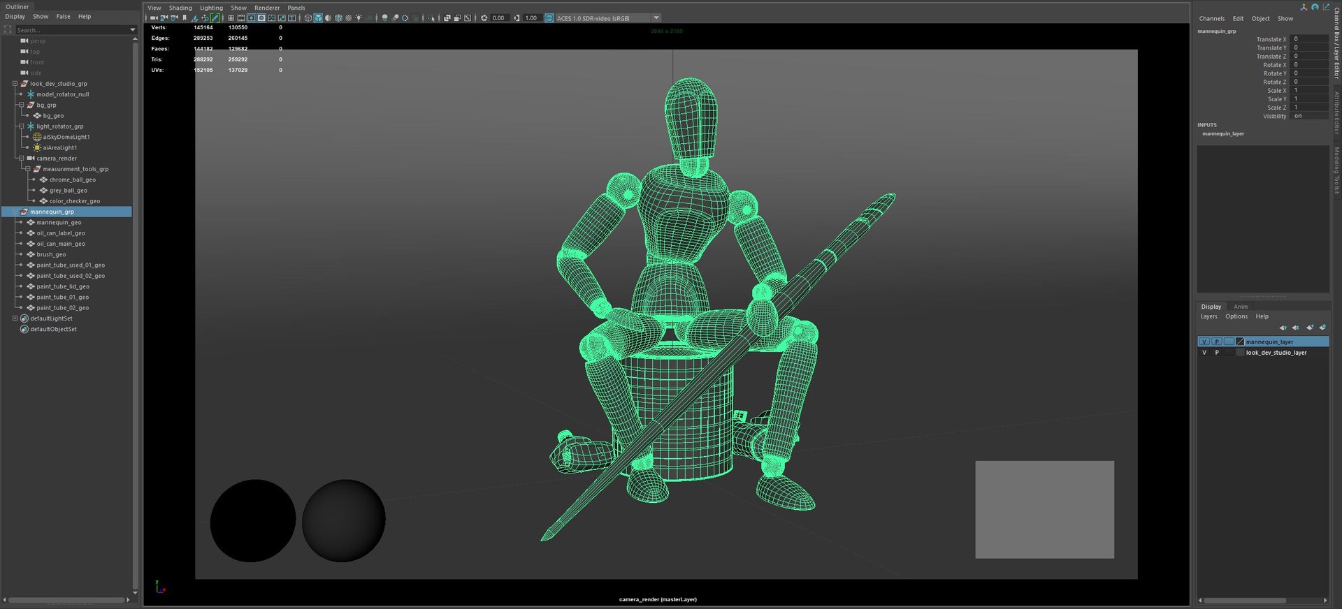 Art Mannequin 3D Model TurboSquid 2170356