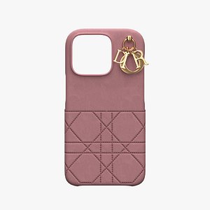 3D Iphone 15 Pro Case Dior Melocoton Pink model
