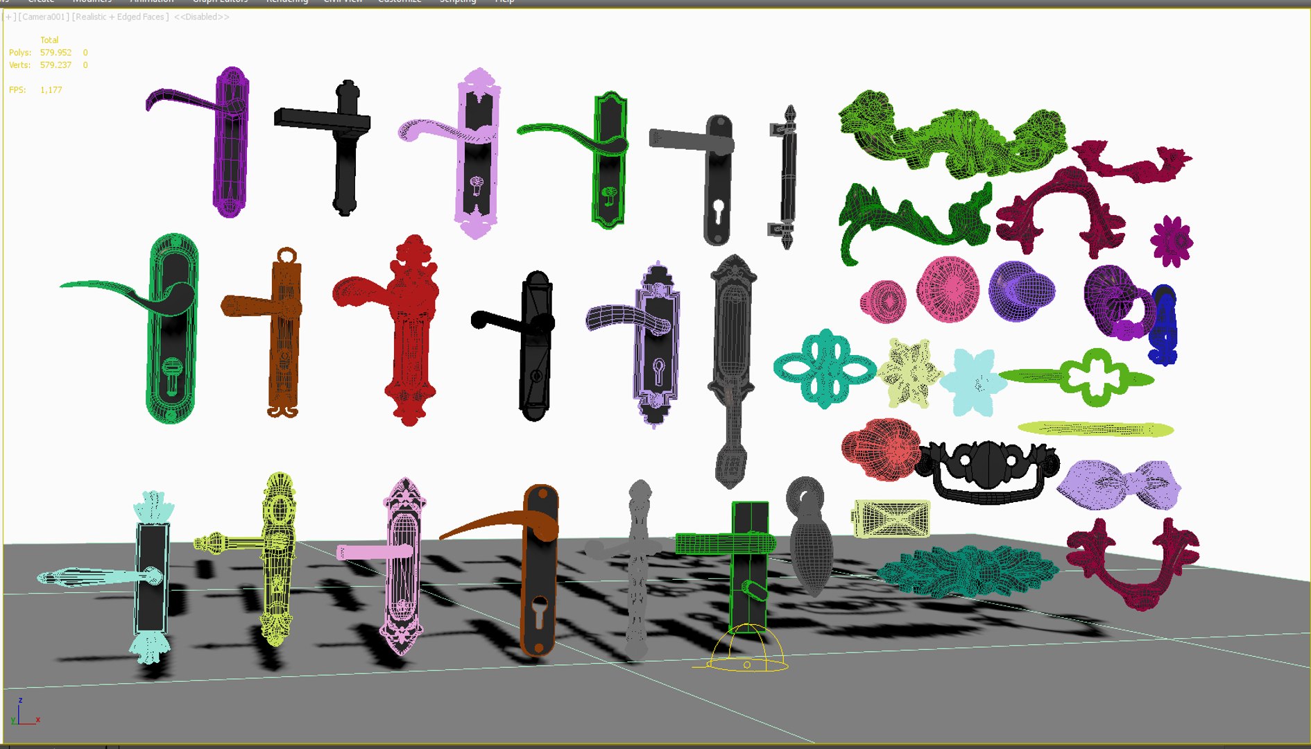 3D Model Door Handle Collection - TurboSquid 1999692