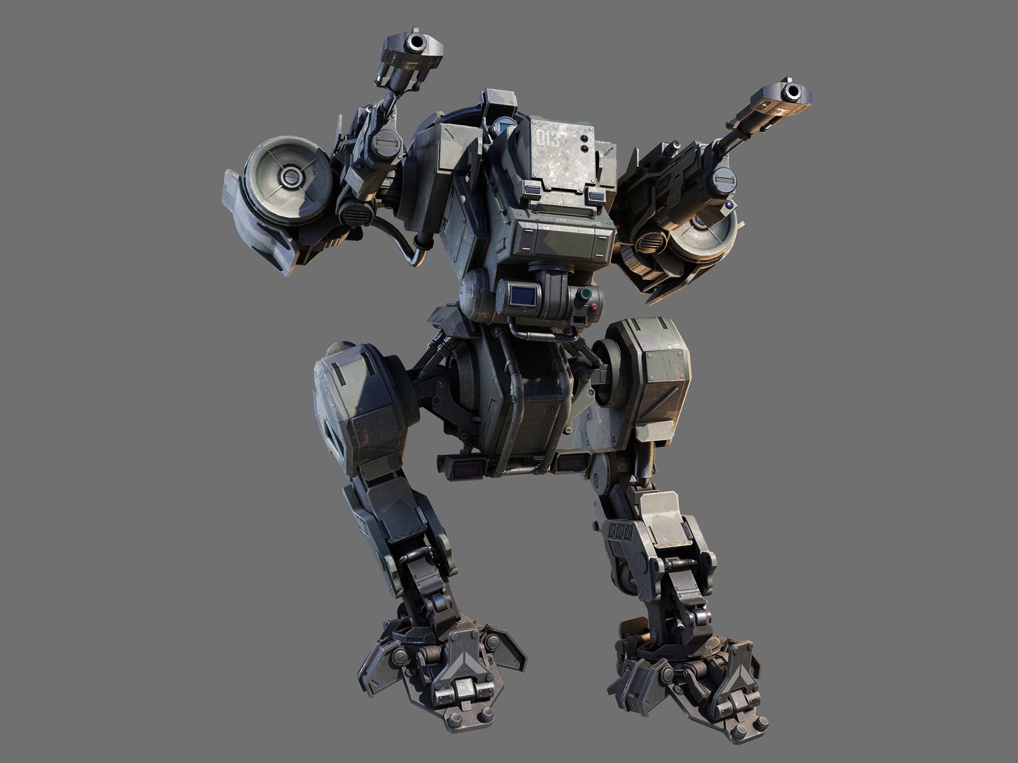 3D Model FG Mech Low Poly - TurboSquid 1792065