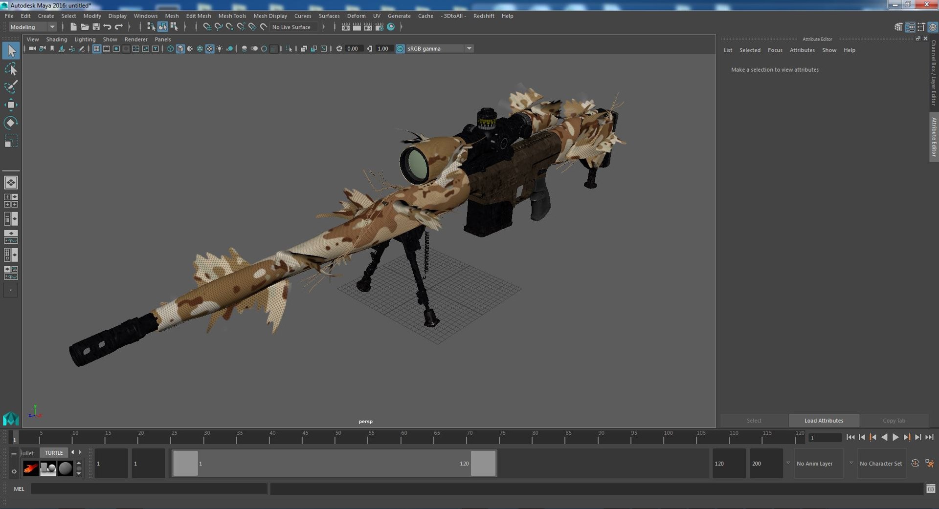 3D Rifle Barrett 98 Bravo Ghillie Wrap model https://p.turbosquid.com/ts-thumb/gV/3tLZ61/bb/riflebarrett98bravoghilliewrapvray3dmodel028/jpg/1669058660/1920x1080/fit_q87/524277b1259da1e330af630db9c9074a40afb5f3/riflebarrett98bravoghilliewrapvray3dmodel028.jpg