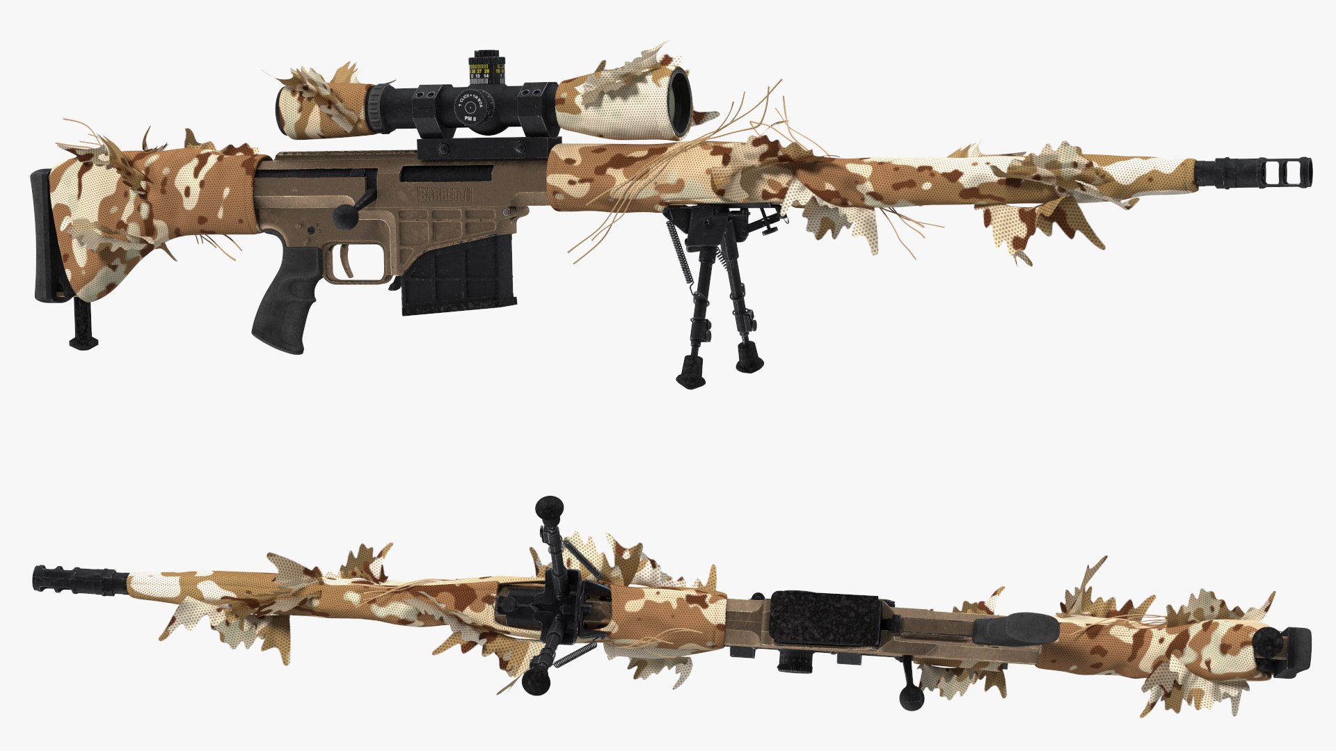 3D Rifle Barrett 98 Bravo Ghillie Wrap model https://p.turbosquid.com/ts-thumb/gV/3tLZ61/xv/riflebarrett98bravoghilliewrapvray3dmodel010/jpg/1669058591/1920x1080/fit_q87/d8e94b4fff43fad95f7eddfd39ad72ed89558d64/riflebarrett98bravoghilliewrapvray3dmodel010.jpg