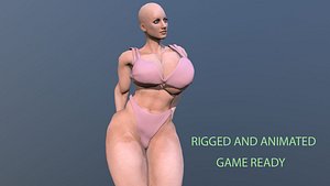 Ripped athletic female model