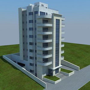 buildings 2 1 3d model