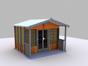 cabin scandinavia 3d max
