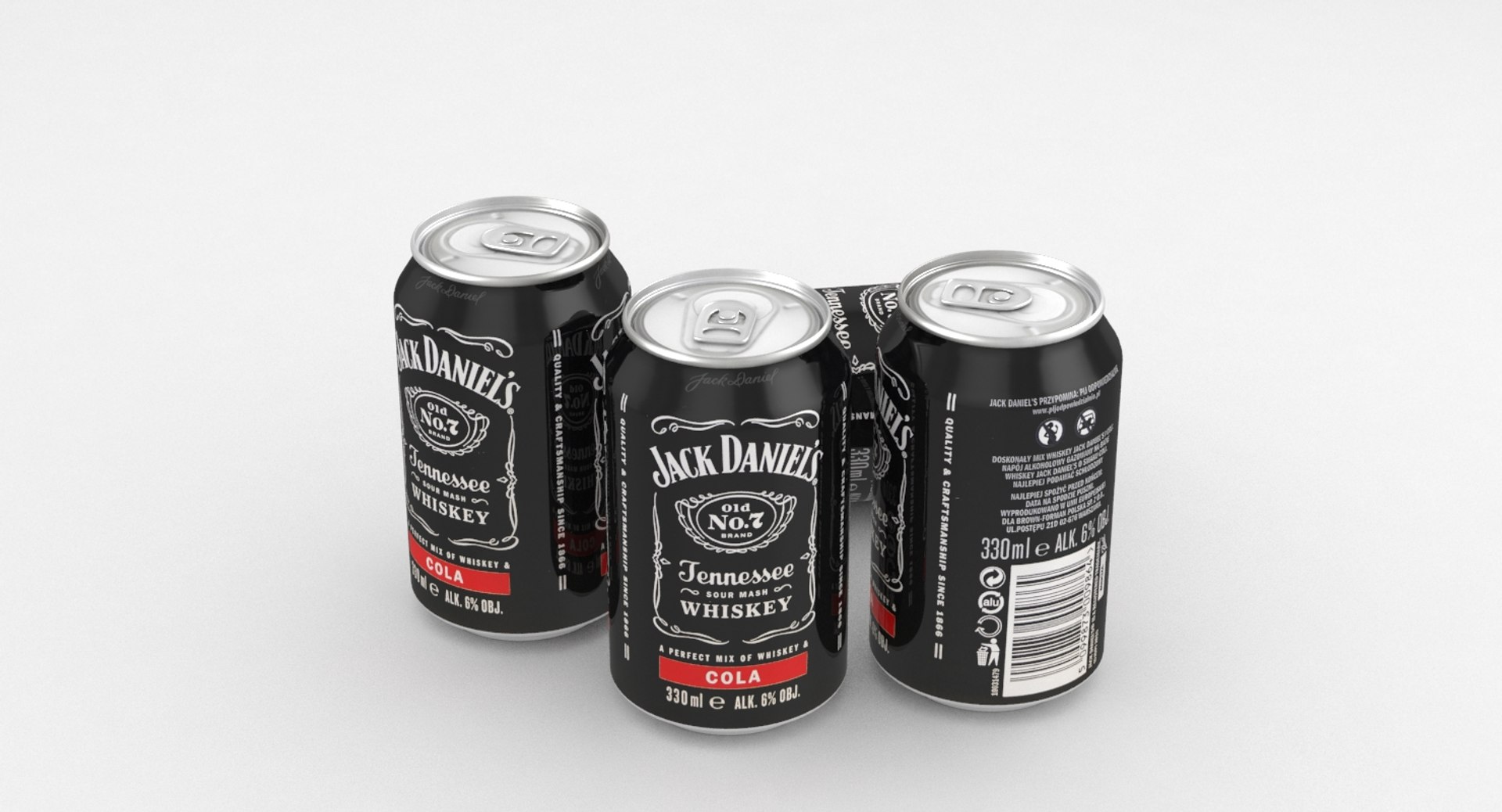 3D Whiskey Cola Alcohol Model - TurboSquid 1161569