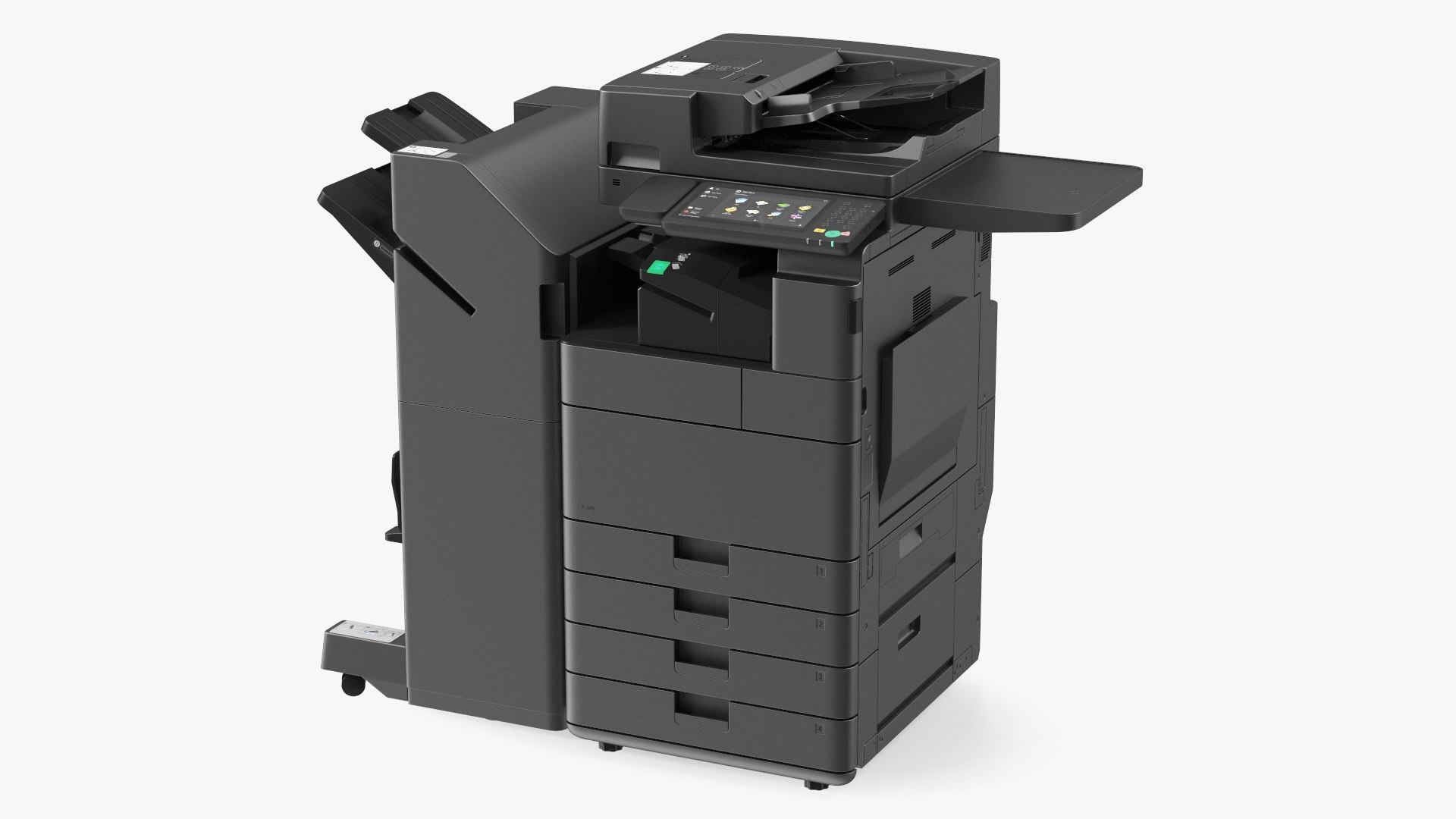 Laser MFP Black with Booklet Finisher 3D model preview