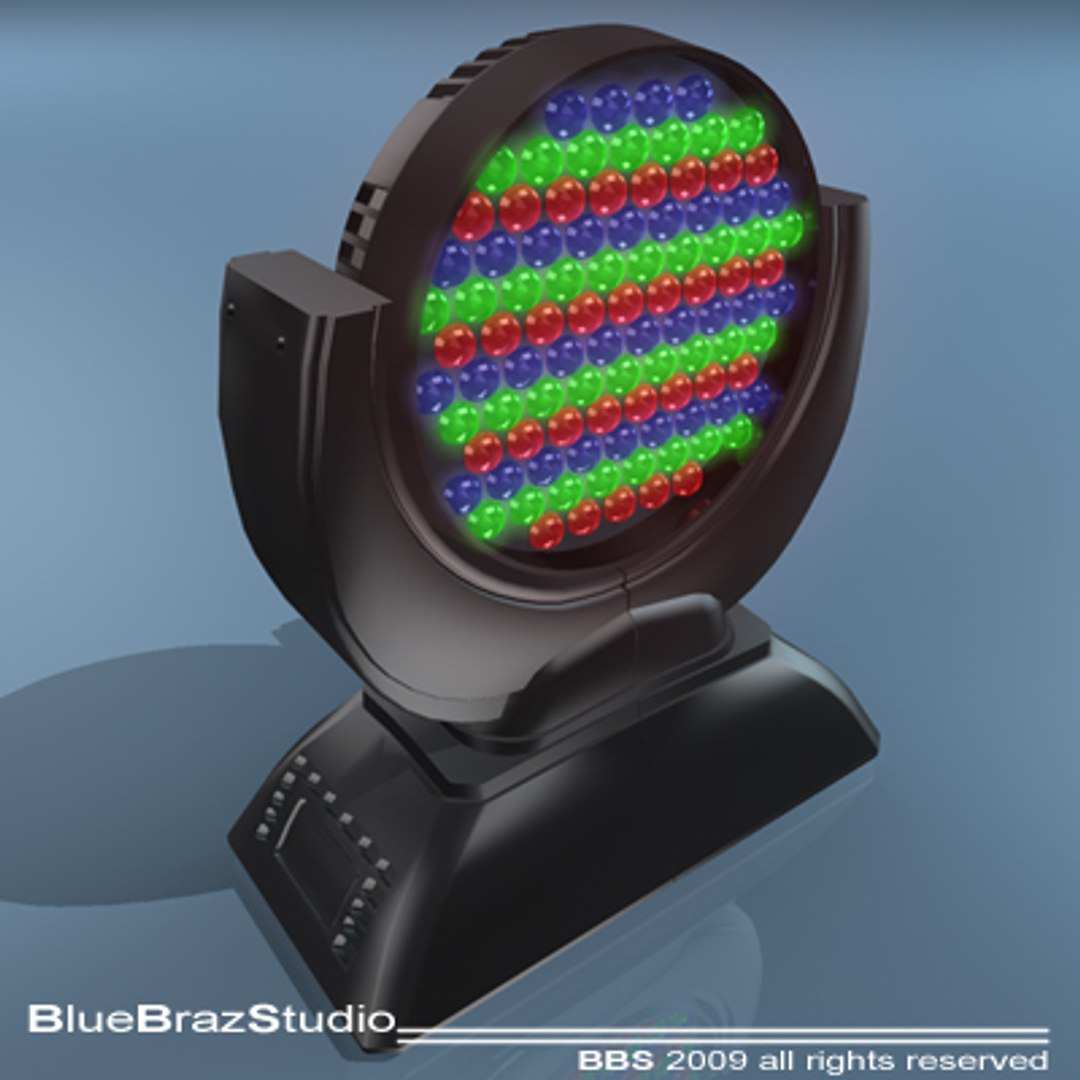 led moving head 3d dxf