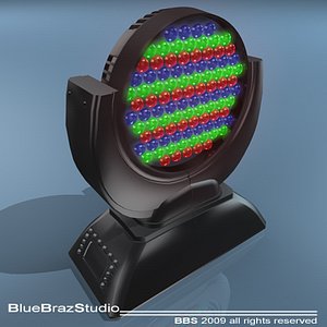led moving head 3d dxf