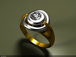 rhino gold ring