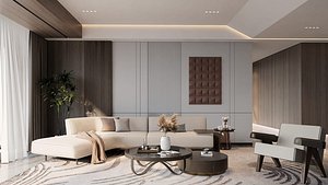 3D LIVING ROOM model