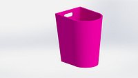 Pink dustbin