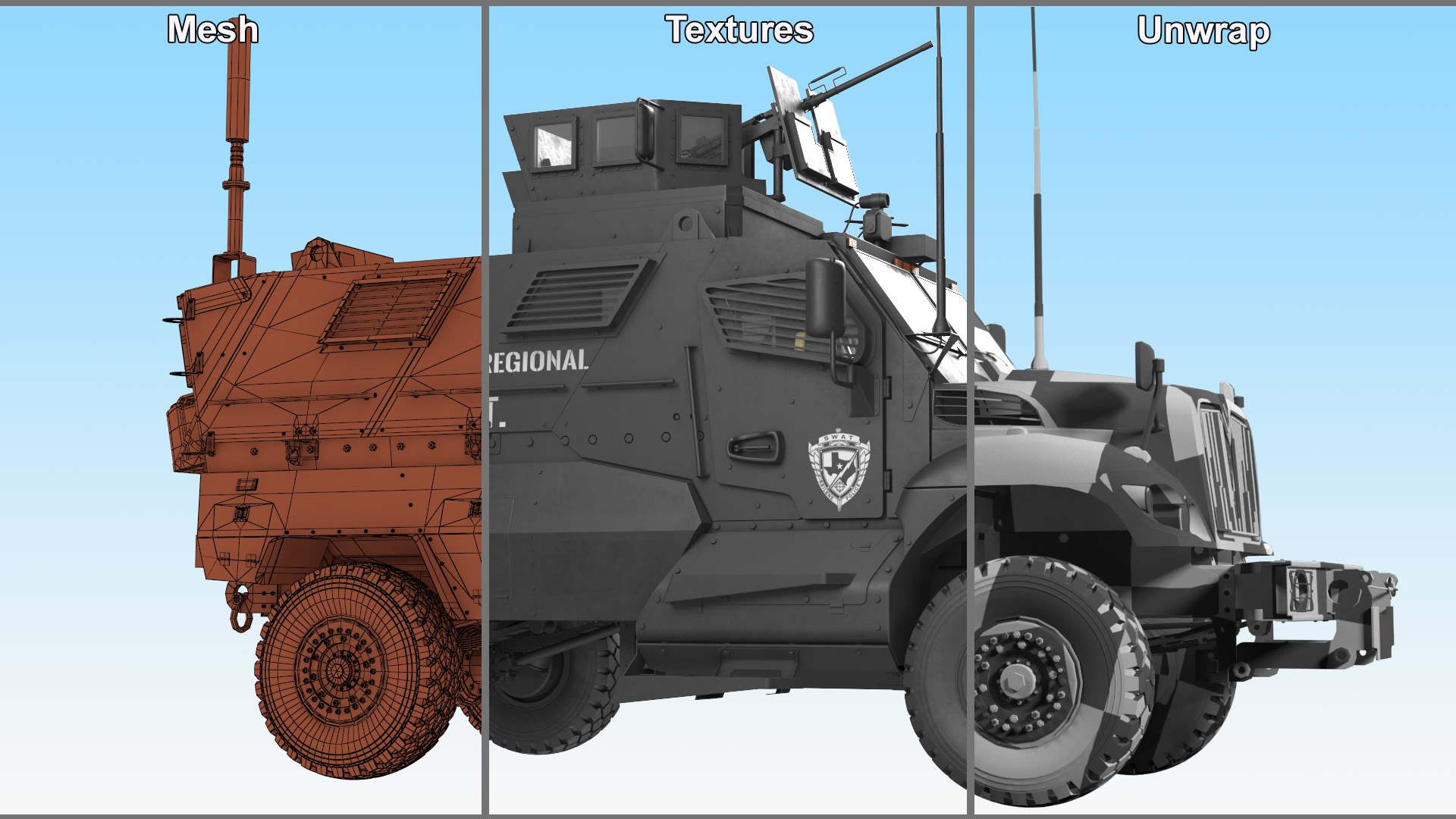 SWAT Vehicle International MaxxPro Rigged 3D https://p.turbosquid.com/ts-thumb/gV/YjWBfC/kZ/swatvehicleinternationalmaxxproriggedvray3dmodel040/jpg/1669590534/1920x1080/fit_q87/9b7f8fd440eb8f821aecdf16412d64cef3d831dc/swatvehicleinternationalmaxxproriggedvray3dmodel040.jpg
