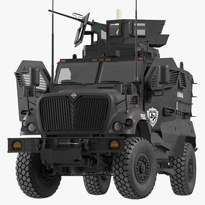 SWAT Vehicle International MaxxPro Rigged 3D