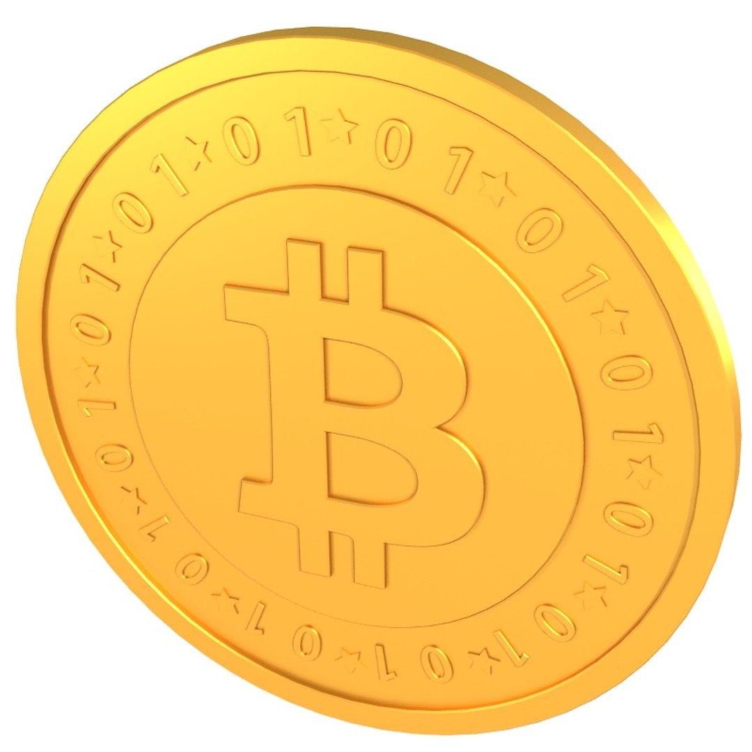 3d Bitcoin Digital Currency Model