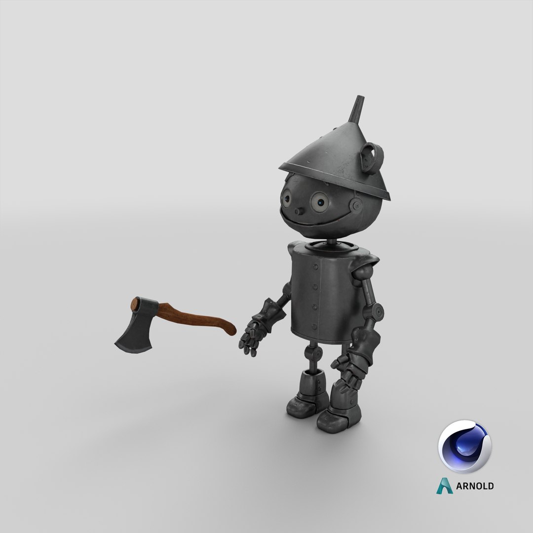 3D Stylized Tin Man model https://p.turbosquid.com/ts-thumb/gV/aiyFwA/7a/stemcell_cinema_4d_arnold_render/png/1659811097/1920x1080/fit_q87/d9bdc94d7db33e9883455d21016a41f92e133d33/stemcell_cinema_4d_arnold_render.jpg