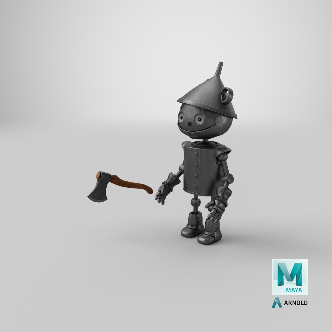 3D Stylized Tin Man model https://p.turbosquid.com/ts-thumb/gV/aiyFwA/wg/stemcell_maya_arnold_render/png/1659811110/1920x1080/fit_q87/5c878e7b9523ad138f725981aa39189df1bc2ec4/stemcell_maya_arnold_render.jpg