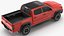 Toyota Tacoma TRD Off Road Red Metallic 2021 Rigged